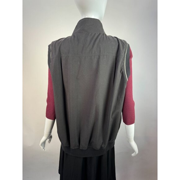 Vintage Elendale Colonial Country Club Embroidered Black Vest XL 100% Polyester - Picture 9 of 16